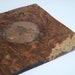 HMS Victory Burr Oak coaster with copper rivet