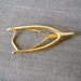 Mid Century Swank Money Clip Wishbone Goldtone Vintage