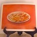 Large Vintage Language Flash Card, French Fries, 1968