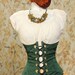 Waist 26 to 28 Envy Green Wench Corset