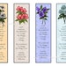 instant printable bookmarks flowers serenity prayer digital