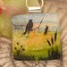 Bird Necklace - Dichroic Glass Jewelry - Dichroic Necklace - Fused Glass Pendant Jewelry 091712p109