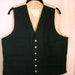 Vintage BRITISH Wool VEST with metal buttons - Men's 44