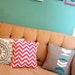 Pink Chevron Pillow Cover