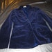Vintage Deep Purple Velvet Jacket - 1960's Women's Blazer - Fits MEDIUM - Lined