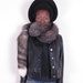 vintage EVANS CHICAGO FURS long huge fox tail scarf wrap shawl