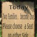 Rustic Wedding Sign Xlarge 16 x 20 Directional Two Families become One Choose a Seat Not a Side Ceremony Reception
