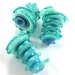 Lampwork beads. Lampwork beads set. Sea Wind Bells (3) SRA
