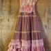 RESERVED for jacash04 Pink lace dress dusty mauve cream ruffles fairytale rose vintage romantic medium by vintage opulence on Etsy