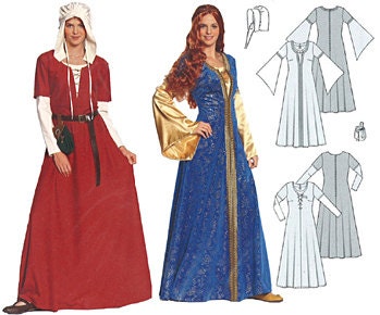 Diy Sewing Pattern-Burda 7468-Ren Faire Maid Marian Costume