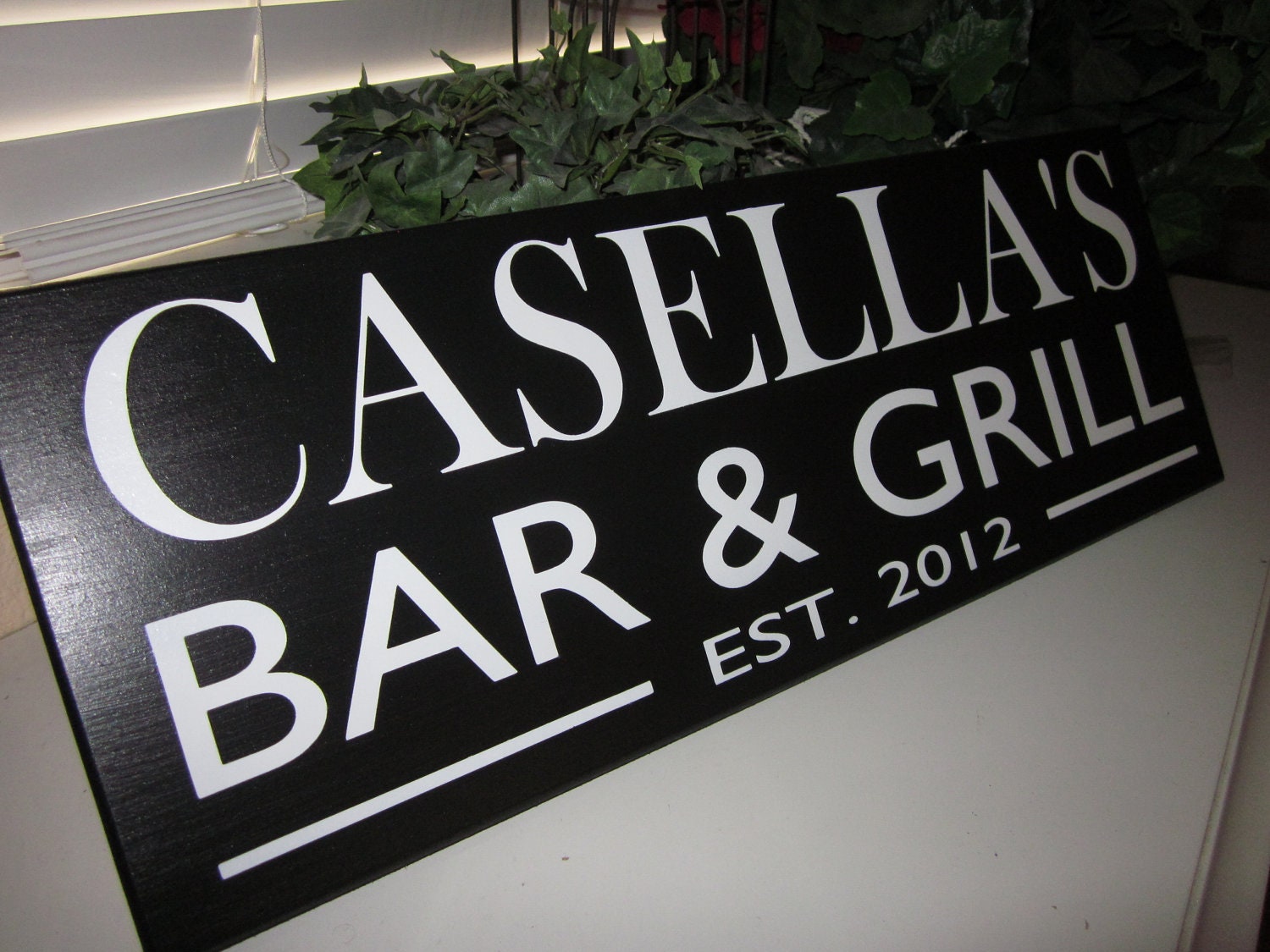 Custom Bar Sign Personalized bar sign Groomsmen gift Beer