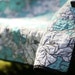 Quilt - throw, accent, baby quilt - cottage silouette - Ready to ship