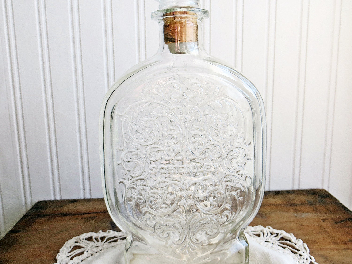 Vintage Schenley Decanter Ornate Bottle Whisky Bourbon
