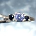 Tanzanite Sapphire Silver Ring