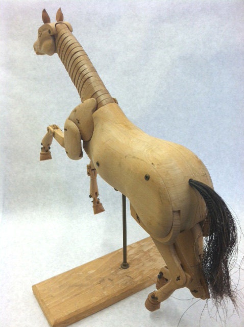 wooden articulated artist model