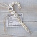 Shabby Chic Candy Cane Ornament // Button Christmas Ornament // Vintage Xmas // Victorian Cottage Tree Decor