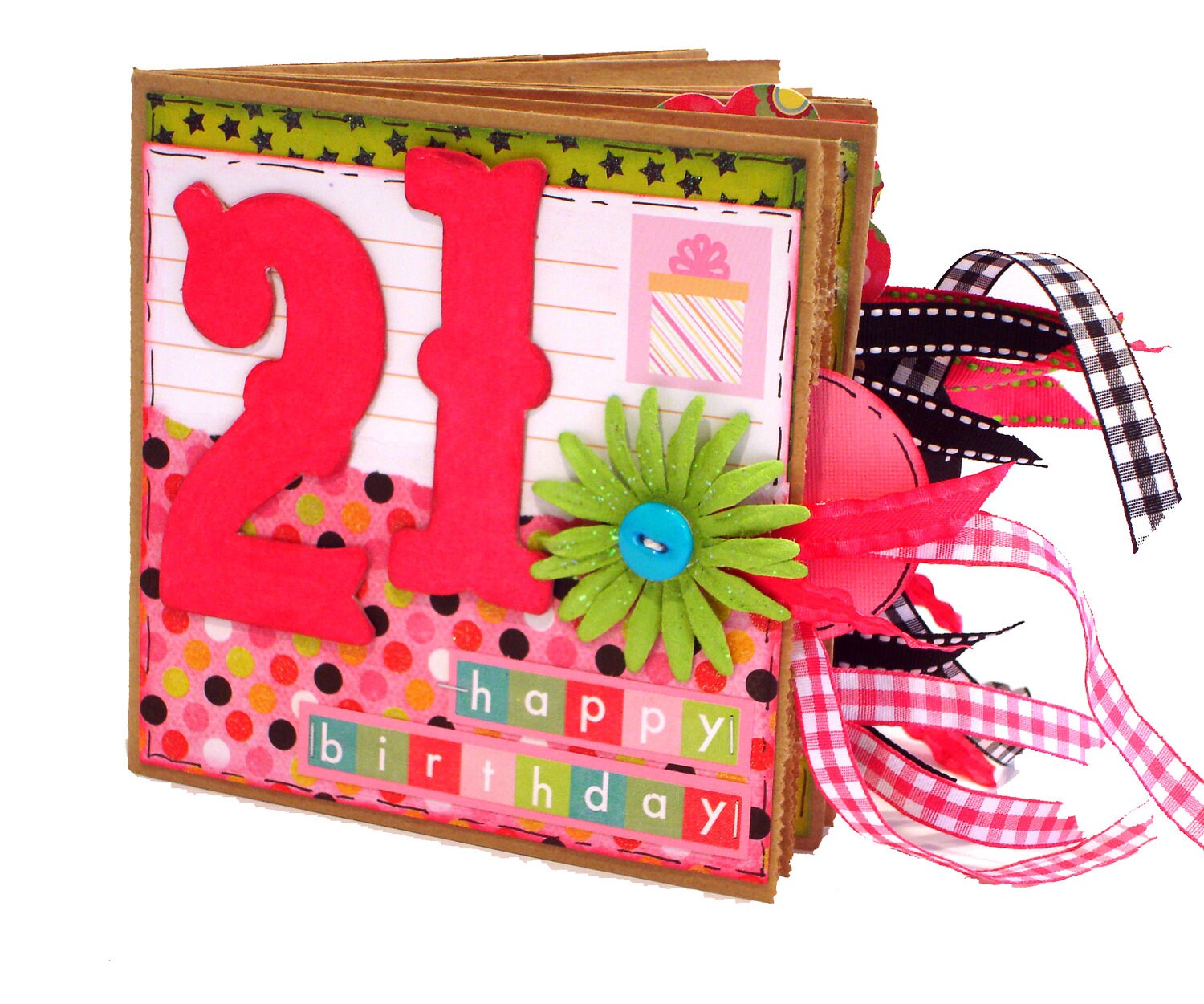 Happy 21st Birthday Scrapbook Paper Bag Album