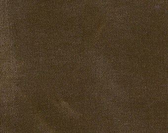 YARDAGE - BROWN STONE Waxed Canvas