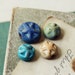 Starfishes- handmade ceramic bead set