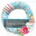 SALE -- See Shop Announcement for Details -- Say it -- Whimsical Write On Wreath (Chalkboard Embellished)