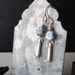 Sky Blue Sky Earrings - Kyanite Stone Bead and Sterling Silver Bead Earrings