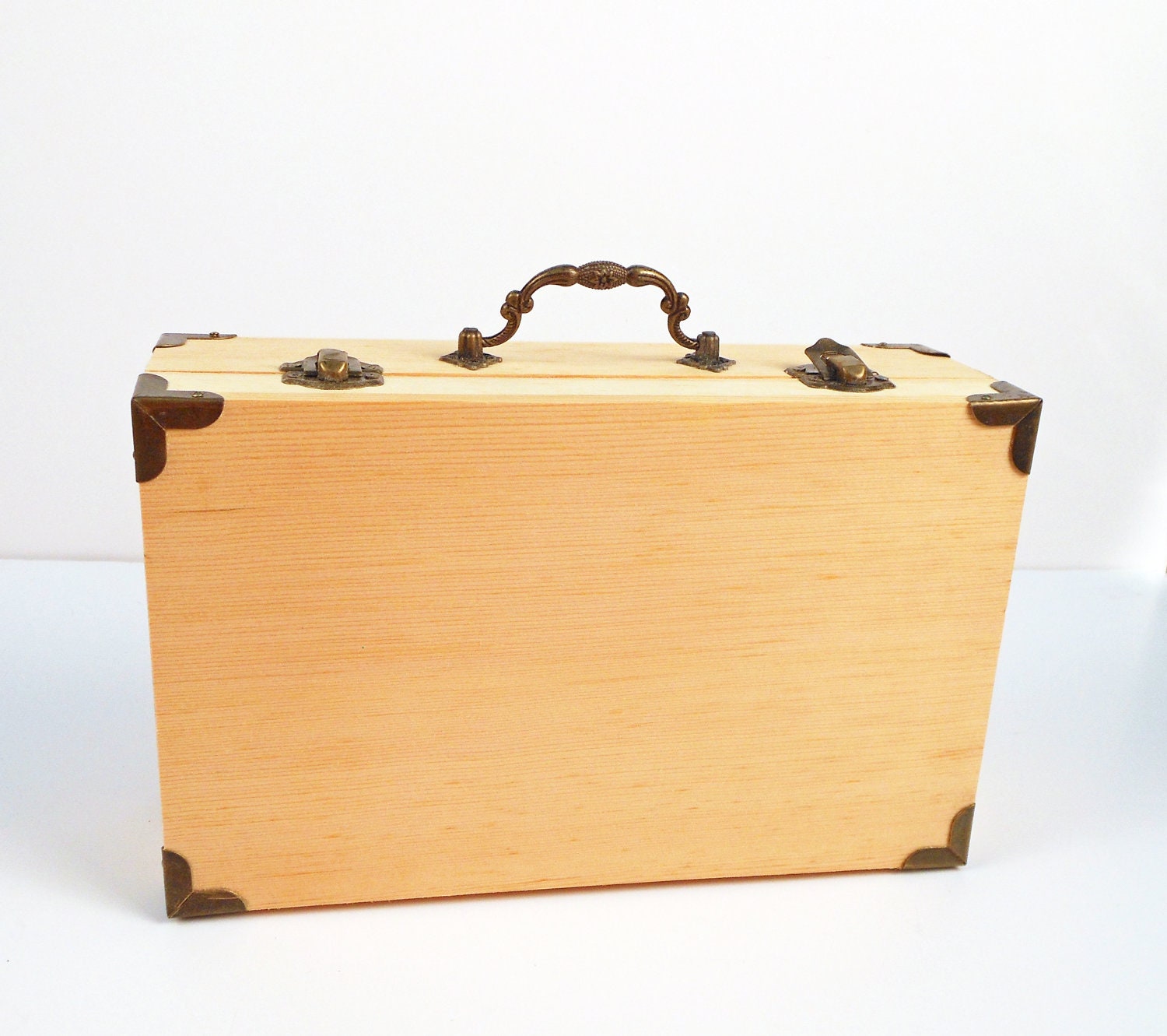 Small Unfinished Antique Wood Box Purse by studioarthead on Etsy