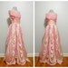 1940s Dress / Vintage Dress / Pink Wedding Dress