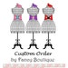Custom Order for JenniferN - Shabby Chic Mommy and Me Aprons in rose buds with dots in pink