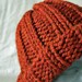 Classic Ribbed Knit Hat in Spice
