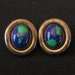 SJ Sterling Signed Turquoise Earrings