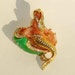 Vintage Hattie Carnegie Mermaid Brooch Seashell Shell Rhinestone Pin
