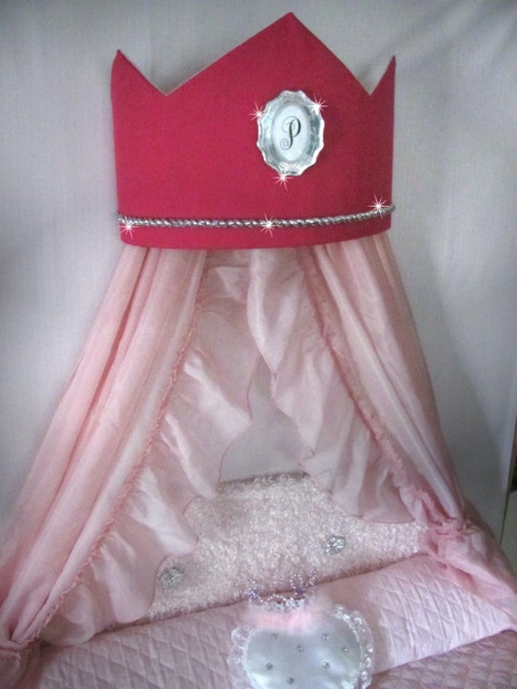 Tiara Crown Princess Crib Canopy Crown Bed PERSONALIZED FREE