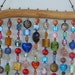 Beaded Wind Chime ( windchime ) Sun Catcher ( suncatcher ) on Mesquite Wood with Glass Beads and Bells