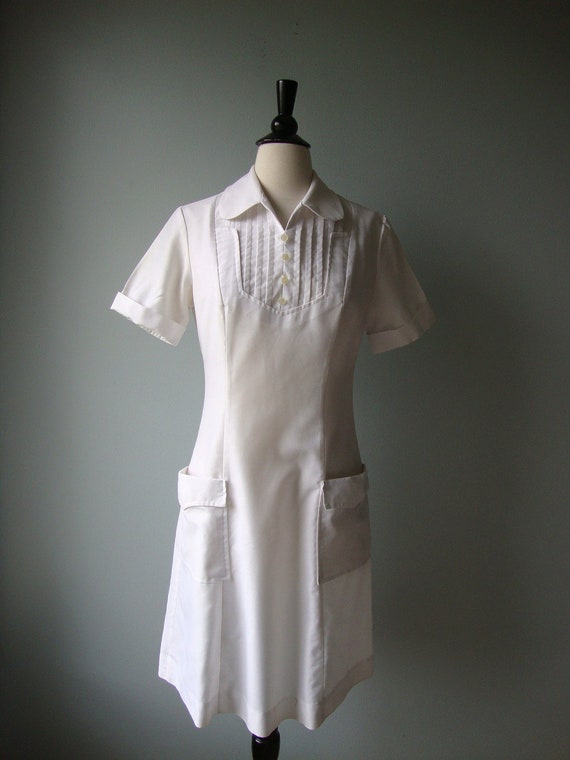 Vintage 60s White Nurse Uniform
