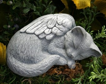 Cat Angel Statue - Pet Memorial