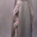 Dark Gray Mantilla Wedding Veil With Pink Lace And Crystals - RESERVED FOR SUZANNEJ