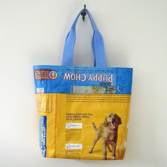 Recycled Dog Food Bag Tote