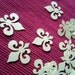 Fleur de Lis Confetti Paper Punch Shape Die Cuts Small - 150 pieces