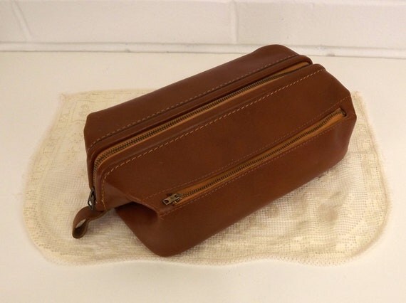 Vintage 60's Dopp Kit Men's Travel Bag Ditty Bag