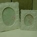 HALF PRICE SALE / pair of Vintage Shabby Cottage Chic frames / shabby chic white frames embossed with roses /