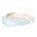 Original Watercolor Painting Baby Bunny Rabbit Coral Polka Dot Dreamy Shabby Nursery toddler decor