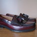 Bordeaux Leather BASS Fringe and Tassles Loafers 9