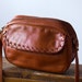 Tan Brown Genuine Leather Forenza Mini Crossbody Purse