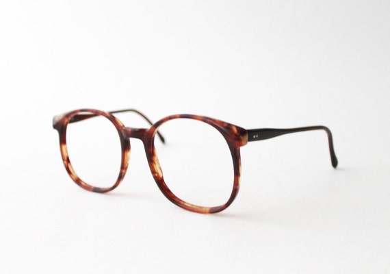 1980's Brown Wayfarer Eyeglasses Frames