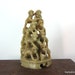 Monkey Tower Figurine Hand Carved Soapstone Vintage Asian Figure