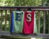 5 SUPER HERO CAPES reversible 5 Personalized capes with straight edge You choose colors 5 Superhero capes Il_170x135