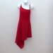 RESERVED for H --- Vintage Red Cocktail Dress / Lady in Red Fashion / 1980s Red Crepe Party Dress / Scott McClintock / Size 12 / Made in USA