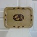 Vintage Metal Tray Fall Autumn Brown Serving Retro