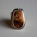 reserved............Alnus ...........silver, morrisonite jasper wide band ring