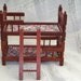 Vintage Dollhouse Bunk Beds Wooden 1970